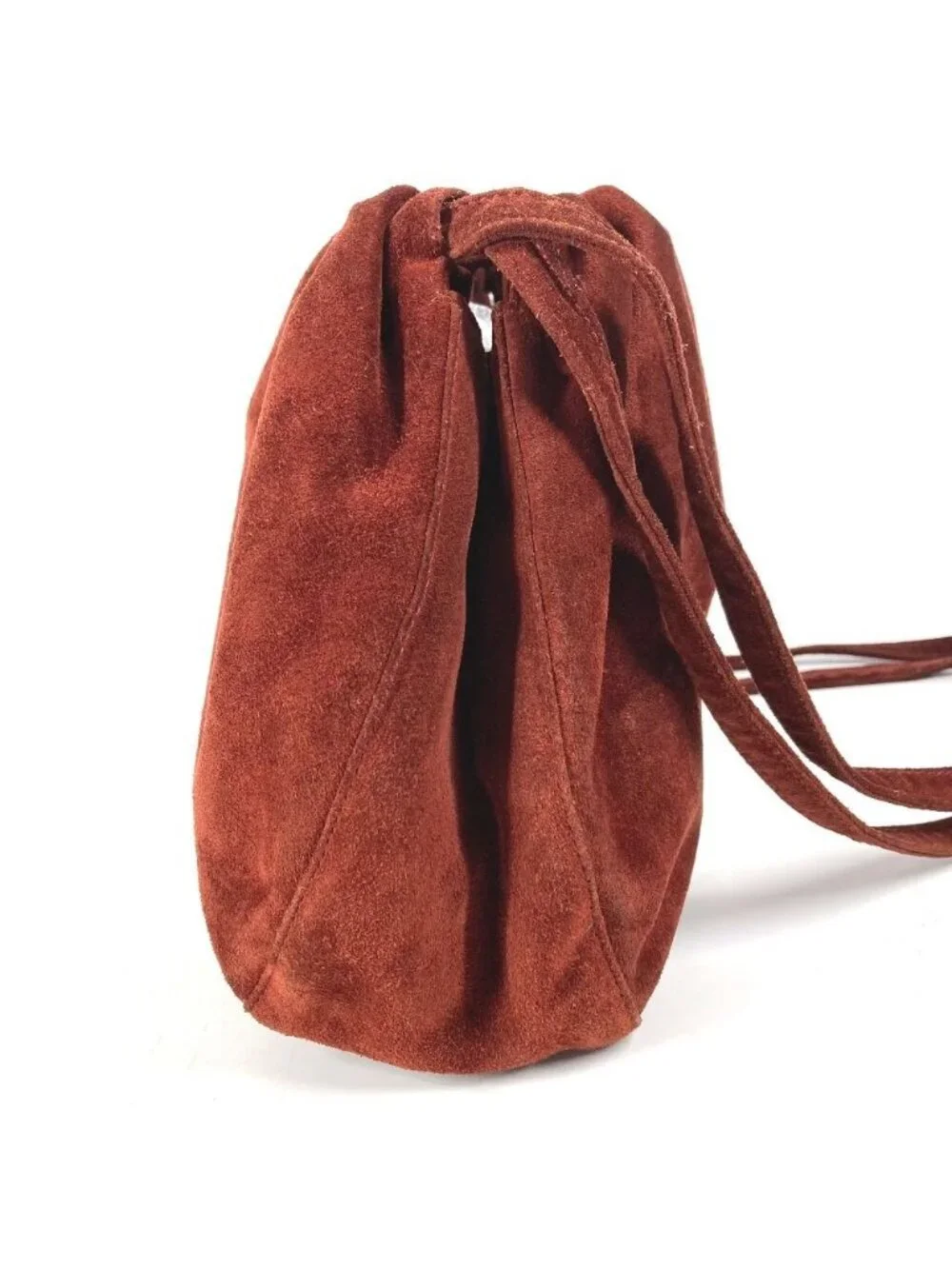 Chanel Shoulder Bag Logo Drawstring Suede